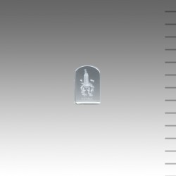 Cubo Cristal com Cúpula Aparição de Fátima 2.8*1.8cm