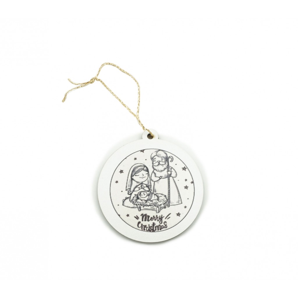 Enfeite de Natal em Madeira Div. Imagens