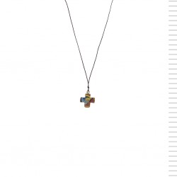 Fio C/ Cruz de Madeira e Pomba da Paz Fio C/ Cruz de Madeira e Pomba da Paz