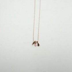 Fio em Prata 925 Cor Bronze C/ Família Menina Fio em Prata 925 Cor Bronze C/ Família Menina