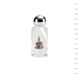 Frasco de Água Fátima Médio Multifacetado Metal