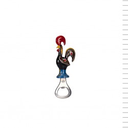Galo de Barcelos em Metal - Abre Cápsulas com Íman