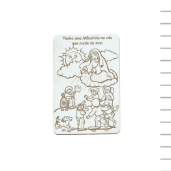 Iman de Madeira Milagre do Sol Motivo Infantil