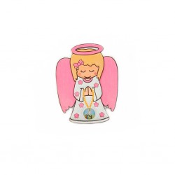 Iman Poliresina Anjo Azul/Rosa C/ Resina Aparição