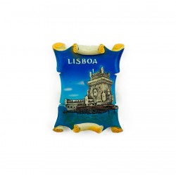 Iman Poliresina Pergaminho com Torre de Belém 311
