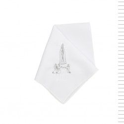 Lenço de Fátima Bordado Prateado