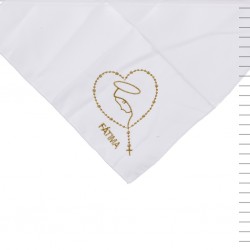 Lenço de Fátima com Rosário