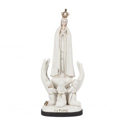 Mãos de Porcelana Aparição de Fátima Ouro - 34cm Mãos de Porcelana Aparição de Fátima Ouro - 34cm