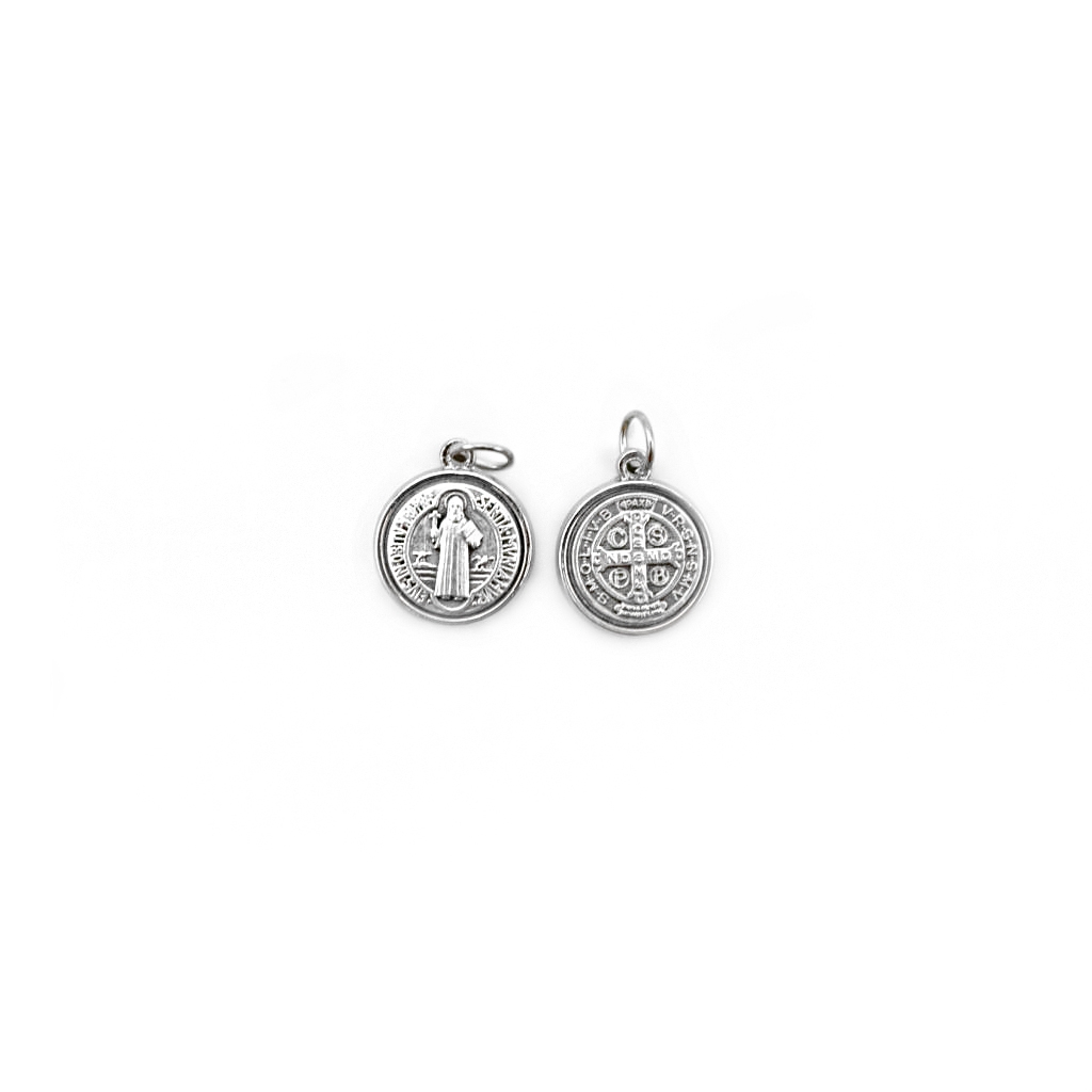 Medalha Argentada C/ Diversos Santos T15