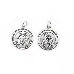 Medalha Argentada C/ Diversos Santos T23 (Nossa Senhora do Carmo) Medalha Argentada C/ Diversos Santos T23 (Nossa Senhora do Carmo)