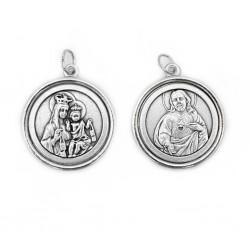 Medalha Argentada C/ Diversos Santos T30 Medalha Argentada C/ Diversos Santos T30