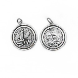 Medalha Argentada C/ Diversos Santos T30 Medalha Argentada C/ Diversos Santos T30