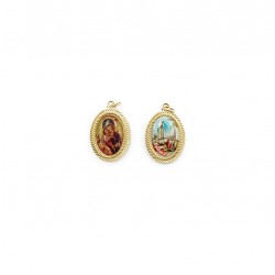 Medalha Dupla Dourada e Resina Color. Div. Santos Medalha Dupla Dourada e Resina Color. Div. Santos