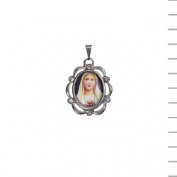 Medalha Niquelada Orla Pedras Coracão De Maria Medalha Niquelada Orla Pedras Coracão De Maria