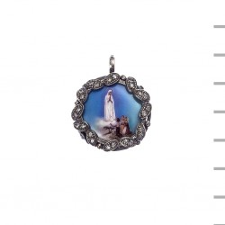 Medalha Prata e Esmalte Redonda 24mm Medalha Prata e Esmalte Redonda 24mm