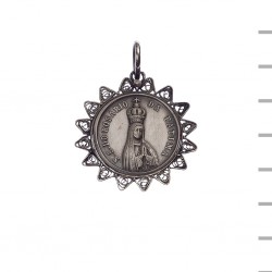 Medalha Prata e Filigrana Fátima Coroada 5,50gr Medalha Prata e Filigrana Fátima Coroada 5,50gr