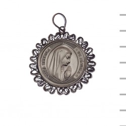 Medalha Prata e Filigrana Rosto Fátima 8,00gr Medalha Prata e Filigrana Rosto Fátima 8,00gr