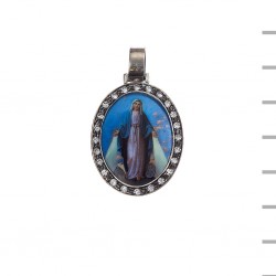 Medalha Prata e Pedras Milagrosa nº2 4,50gr Medalha Prata e Pedras Milagrosa nº2 4,50gr