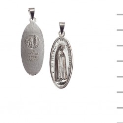 Medalha Prata N. Sra Fátima Lágrima 6,76gr Medalha Prata N. Sra Fátima Lágrima 6,76gr