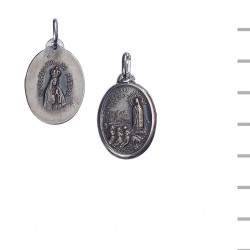 Medalha Prata Oval Aparição/ Coroada 6,00gr Medalha Prata Oval Aparição/ Coroada 6,00gr
