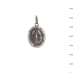 Medalha Prata Oval Renda Nossa Sra. das Graças 3,00gr Medalha Prata Oval Renda Nossa Sra. das Graças 3,00gr