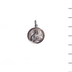 Medalha Prata Redonda São Francisco 2cm Medalha Prata Redonda São Francisco 2cm