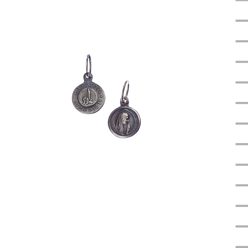 Medalha Prata Redonda Virgem/ Aparição 0,98gr