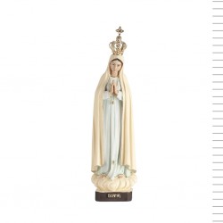 N. Sra de Fátima Cor Beje e Azul 25cm N. Sra de Fátima Cor Beje e Azul 25cm
