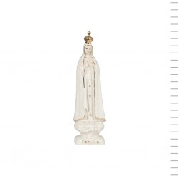 N. Sra de Fátima em Porcelana Ouro 15cm N. Sra de Fátima em Porcelana Ouro 15cm