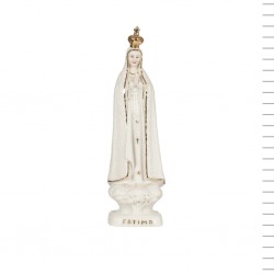 N. Sra. de Fátima em Porcelana Manto Ouro - 18.5cm N. Sra. de Fátima em Porcelana Manto Ouro - 18.5cm