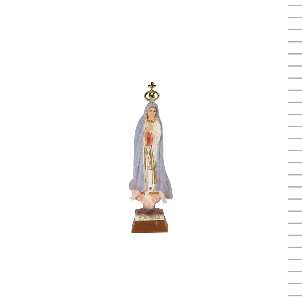 Nossa Sra de Fátima do Tempo Multicolor 10cm