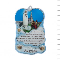 Nuvem com Nossa Sra. de Fátima e Oração Nuvem com Nossa Sra. de Fátima e Oração