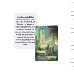 Pagela Plastificada Aparição de Fátima Pagela Plastificada Aparição de Fátima