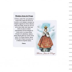 Pagela Plastificada Menino Jesus de Praga Pagela Plastificada Menino Jesus de Praga