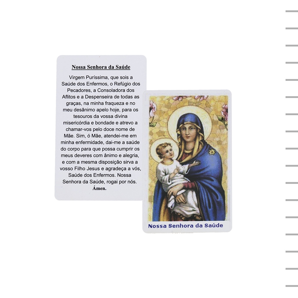 Pagela Plastificada Nossa Senhora da Saúde