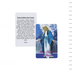 Pagela Plastificada Nossa Senhora das Graças Pagela Plastificada Nossa Senhora das Graças