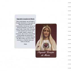 Pagela Plastificada Sagrado Coração de Maria Pagela Plastificada Sagrado Coração de Maria