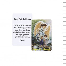 Pagela Plastificada Santo Anjo da Guarda
