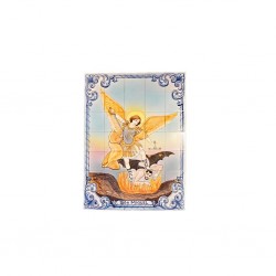 Painel de 35 Azulejos Pintados à Mão Tradicional Painel de 35 Azulejos Pintados à Mão Tradicional