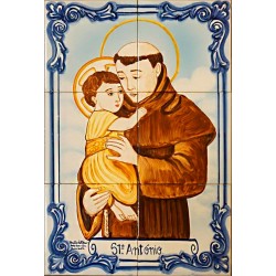 Painel de 6 Azulejos Pintados à Mão Tradicional Painel de 6 Azulejos Pintados à Mão Tradicional