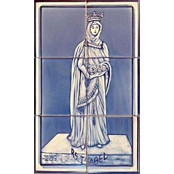 Painel de 6 Azulejos Pintados à Mão Uniforme Painel de 6 Azulejos Pintados à Mão Uniforme