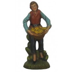 Pastor com Cesta de Bananas 16.50cm Pastor com Cesta de Bananas 16.50cm