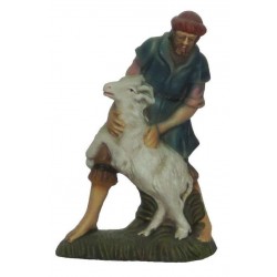 Pastor com Ovelha à Frente 14cm Pastor com Ovelha à Frente 14cm