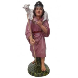 Pastor com Ovelha às Costas 38cm