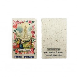 Pedra Natural C/ Aparição de Fátima Colorida Pedra Natural C/ Aparição de Fátima Colorida