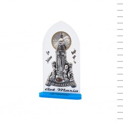 Placa Acrílica Bicolor Fátima Metal 11,5 cm Placa Acrílica Bicolor Fátima Metal 11,5 cm
