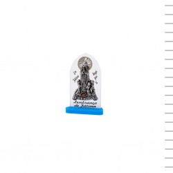 Placa Acrílica Bicolor Fátima Metal 6,5 cm Placa Acrílica Bicolor Fátima Metal 6,5 cm