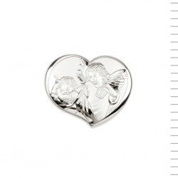 Placa Branca Bilaminada C/ Anjos 10.5x9cm