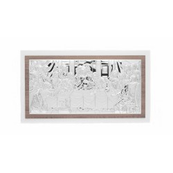 Placa C/ Ultima Ceia de Cristo Bilaminado 32x21cm Placa C/ Ultima Ceia de Cristo Bilaminado 32x21cm