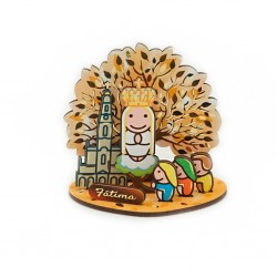 Placa Colorida C/ Aparição de Fátima + Santuário Placa Colorida C/ Aparição de Fátima + Santuário